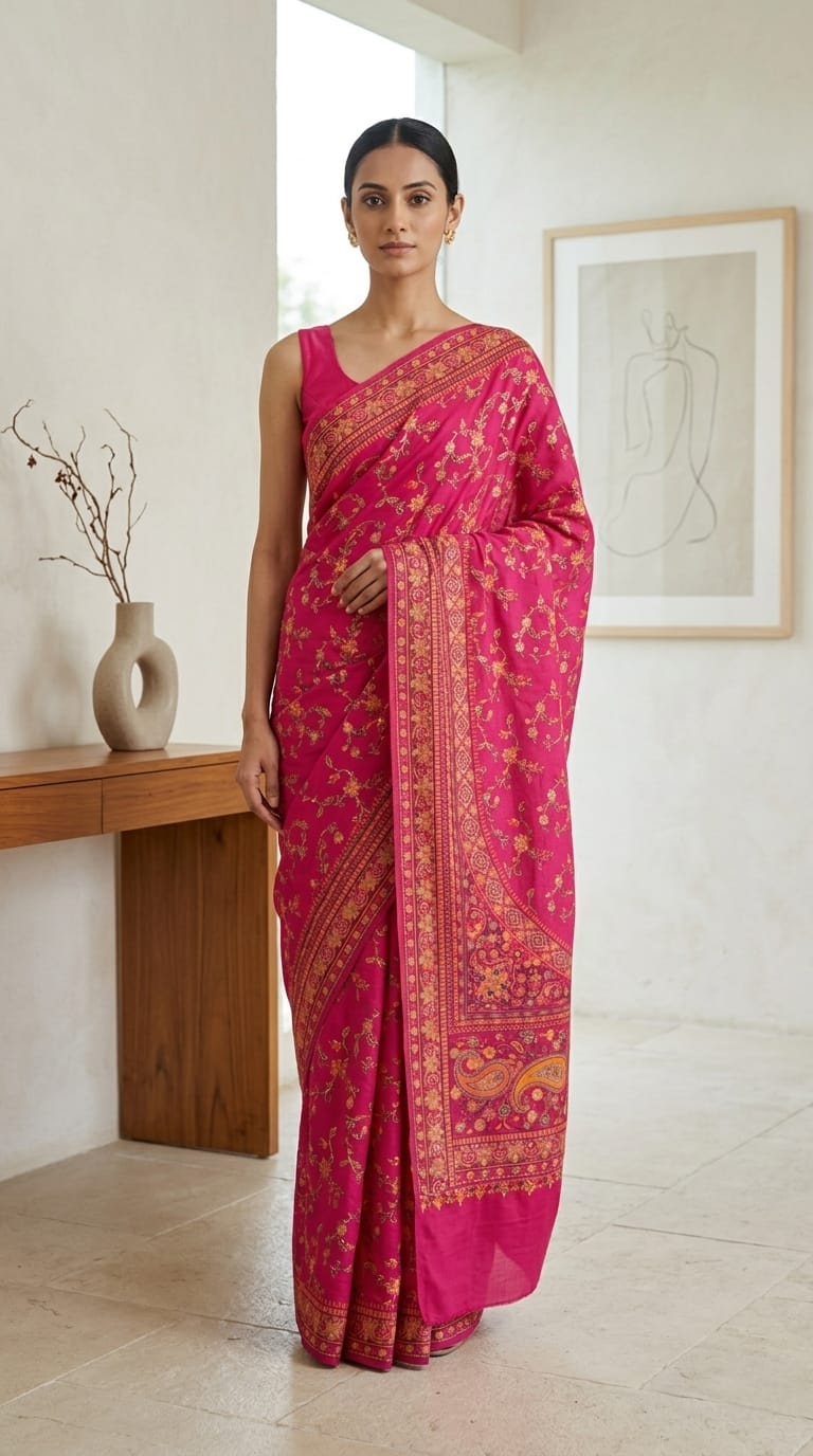 Handwoven Kani Silk Saree