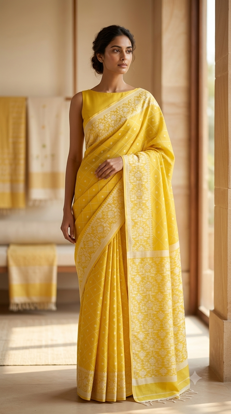 Bengal Cotton Jamdani Saree