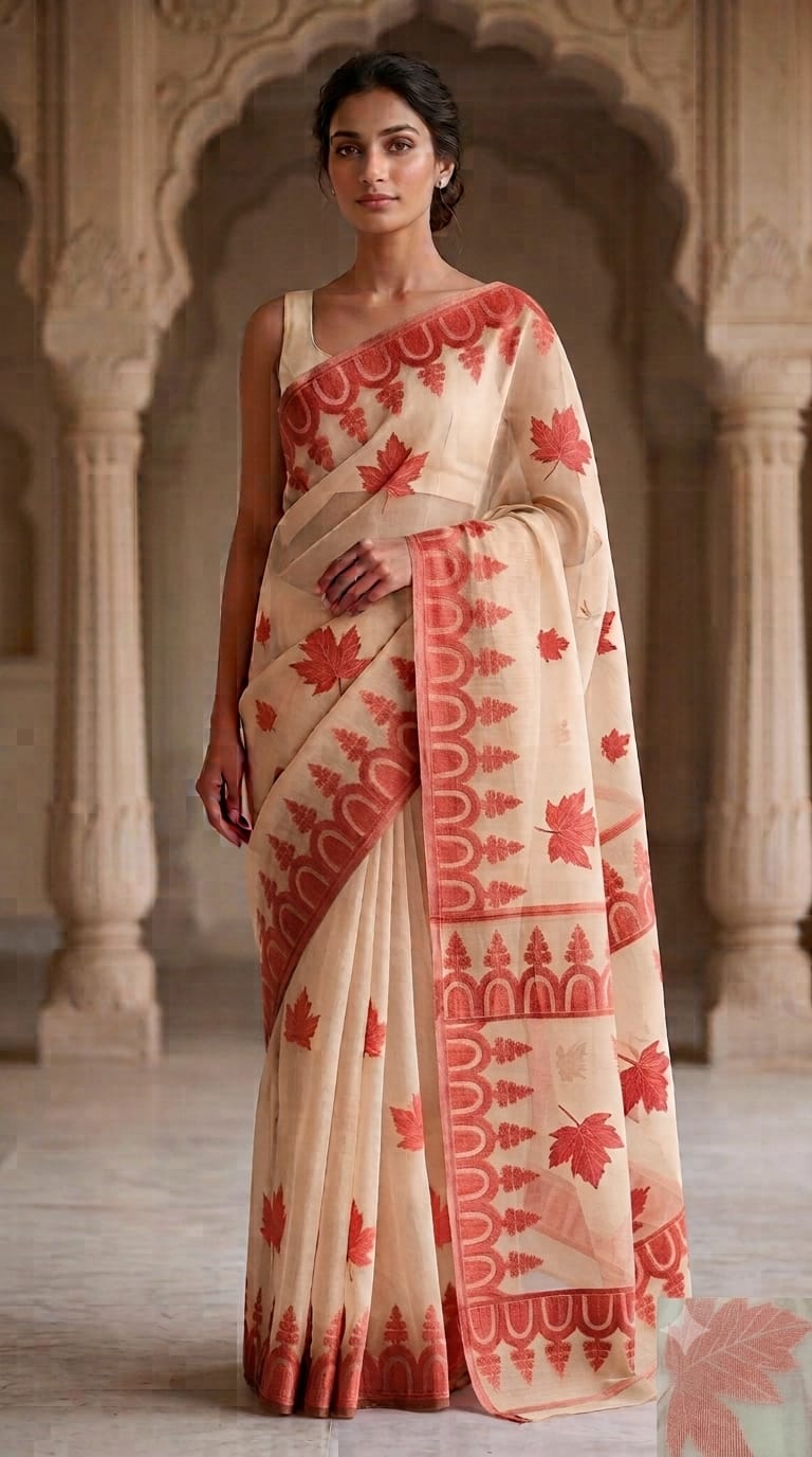 Bengal Cotton Jamdani Saree
