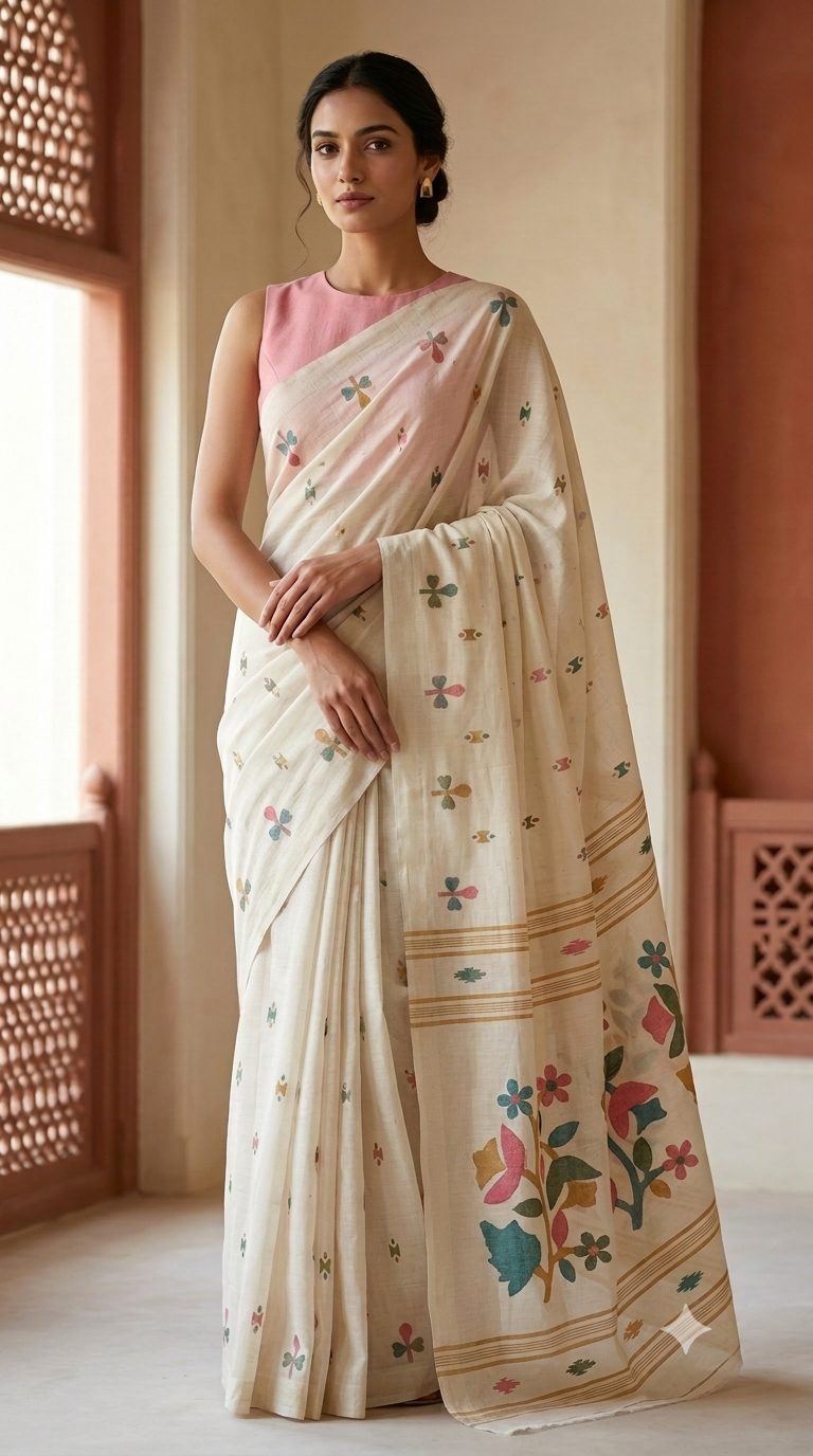 Soft Mulmul Cotton Saree