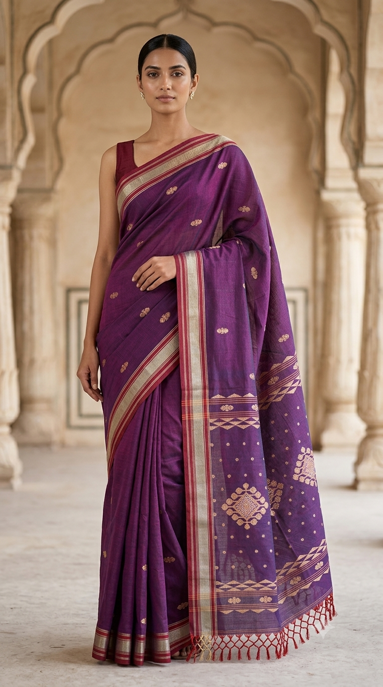 Bengal Handloom Cotton Saree