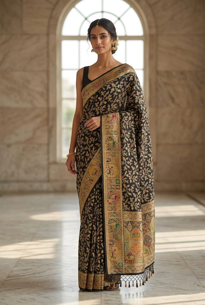 Handwoven Kani Silk Saree