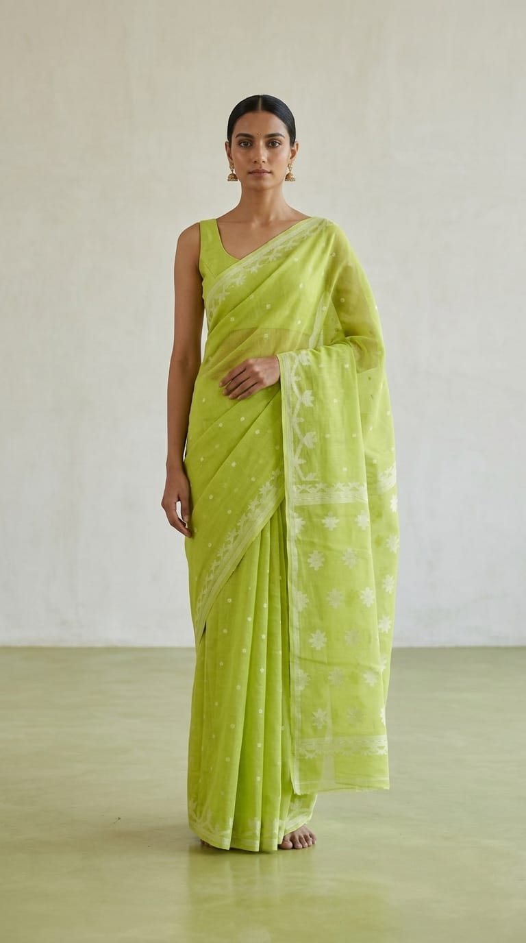 Cotton Jamdani Saree