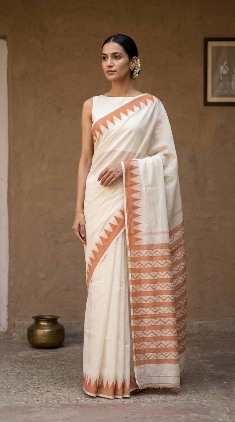 Cotton Jamdani Saree