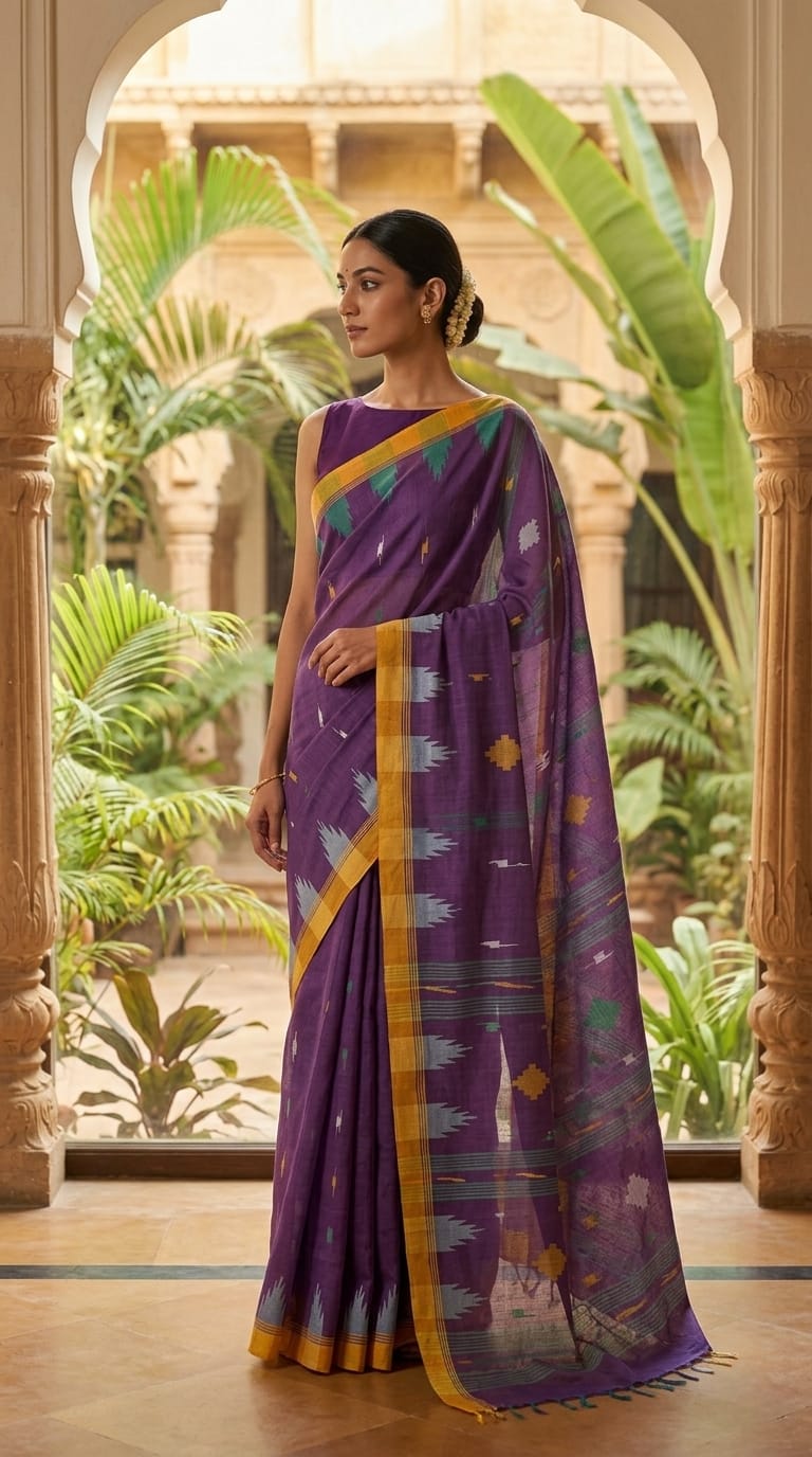 Pure Handloom Khadi Cotton Saree