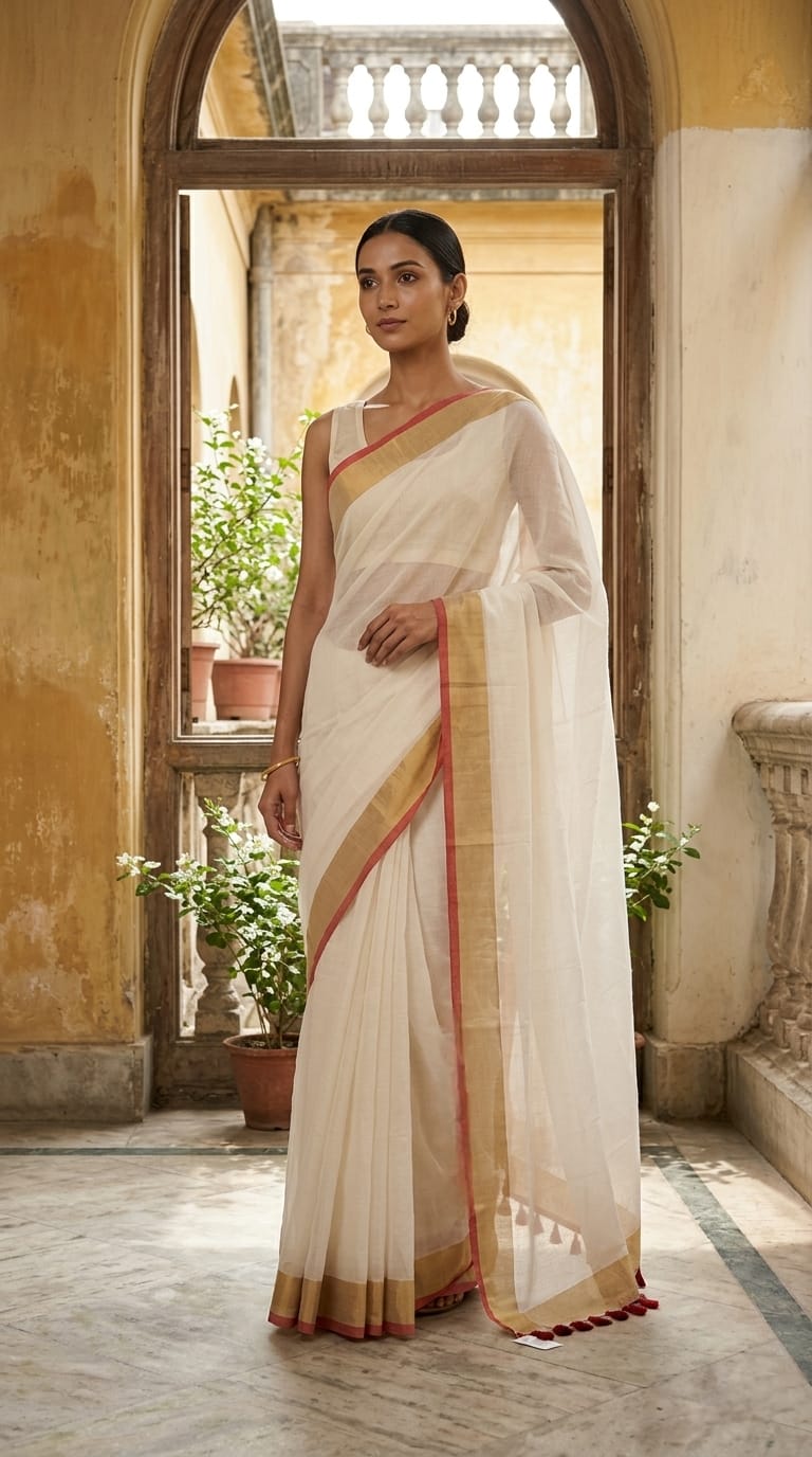 Soft Mulmul Cotton Saree