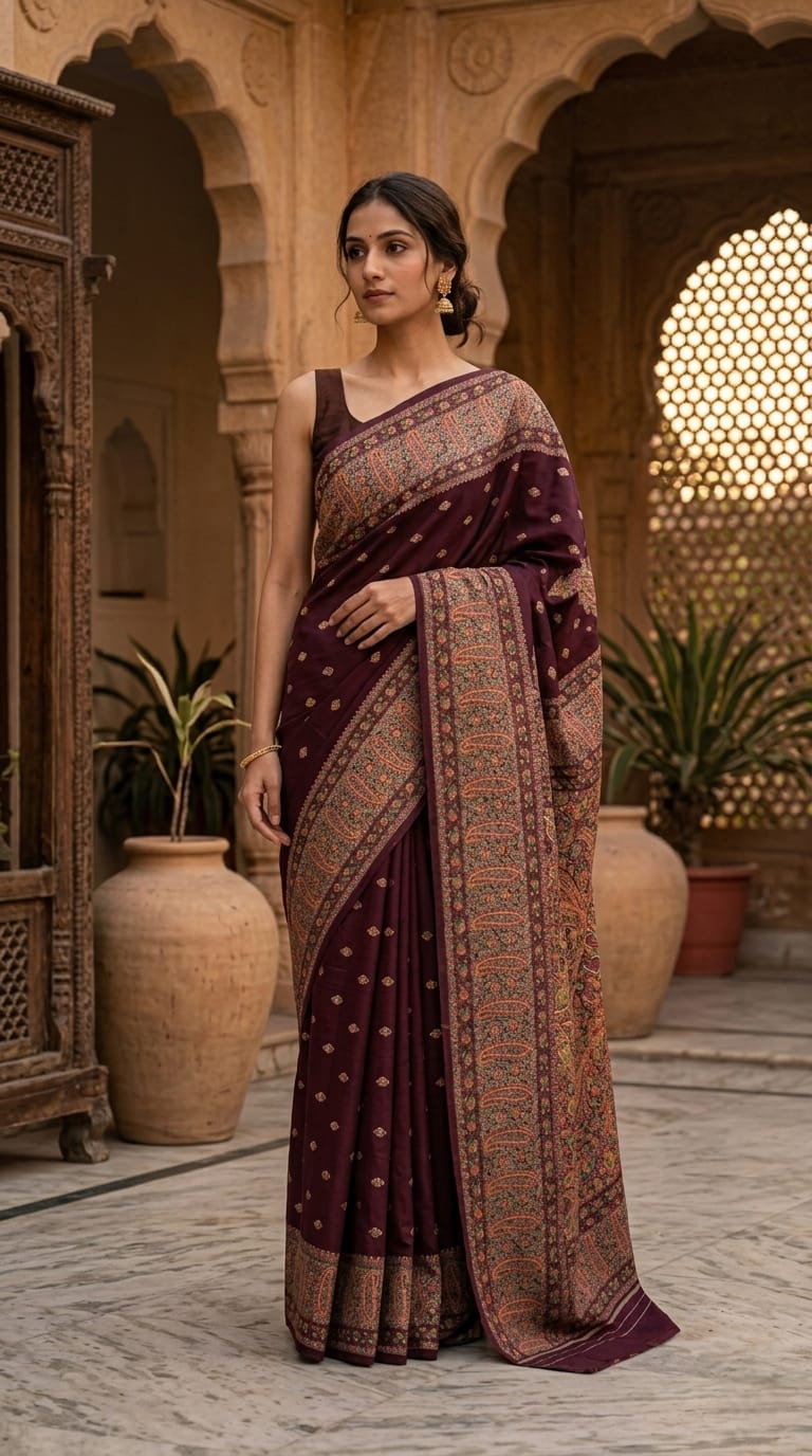 Handwoven Kani Silk Saree