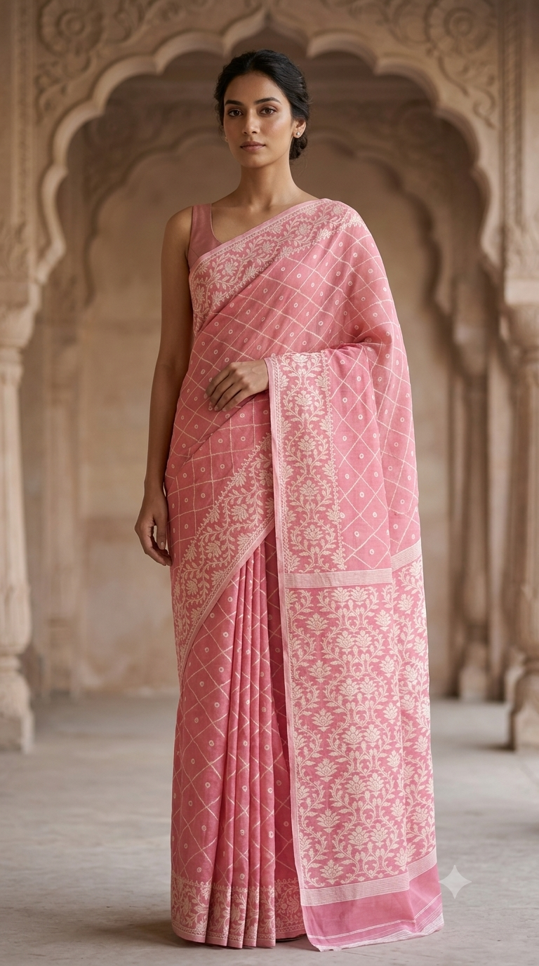 Bengal Cotton Jamdani Saree