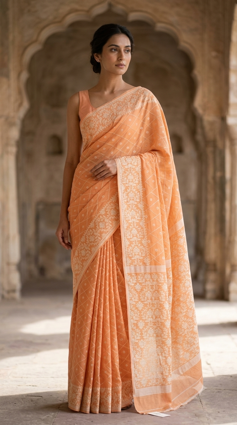 Bengal Cotton Jamdani Saree