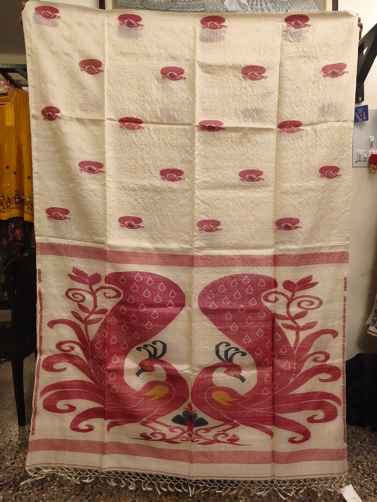 Handloom Tussar Silk Saree