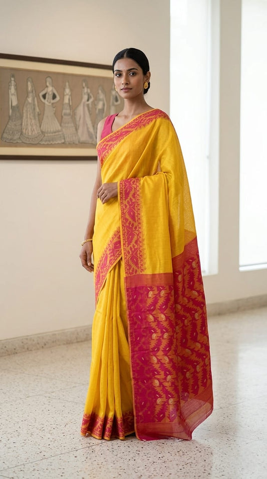 Cotton Jamdani Saree