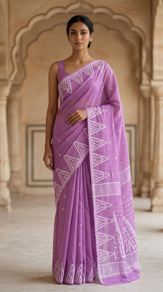 Bengal Cotton Jamdani Saree