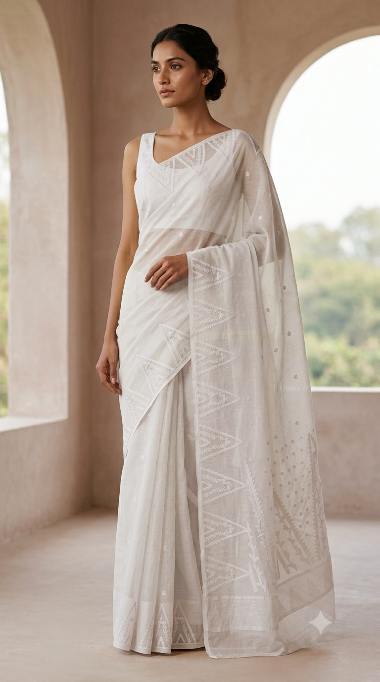 Bengal Cotton Jamdani Saree