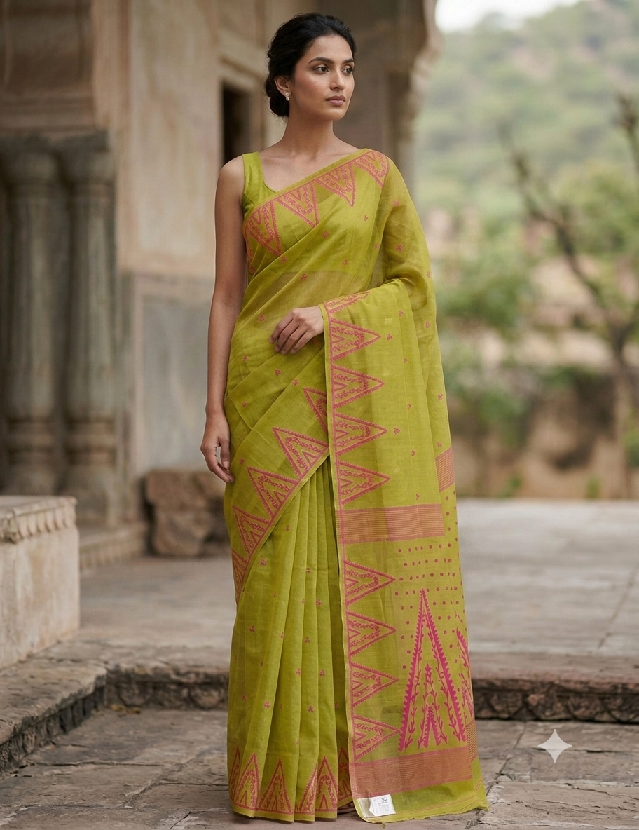 Bengal Cotton Jamdani Saree