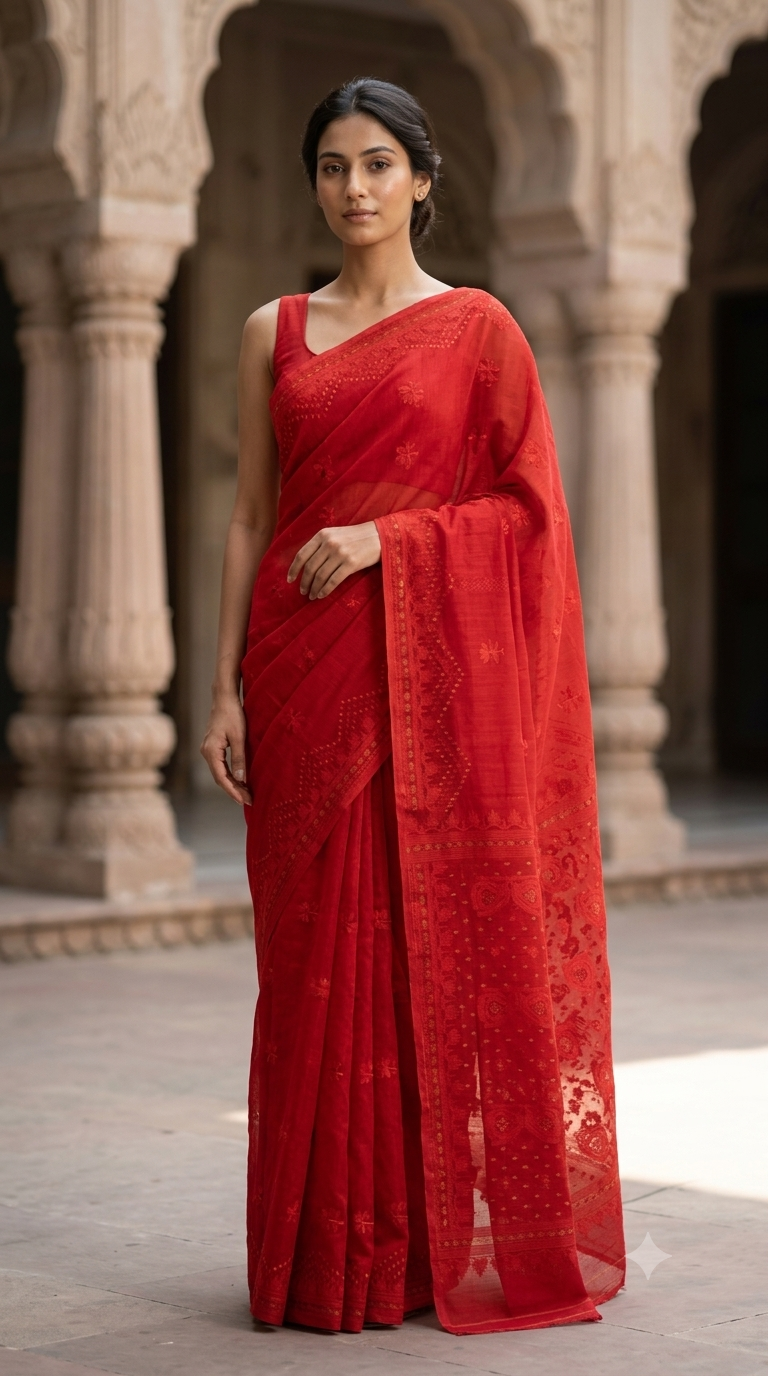 Bengal Cotton Jamdani Saree