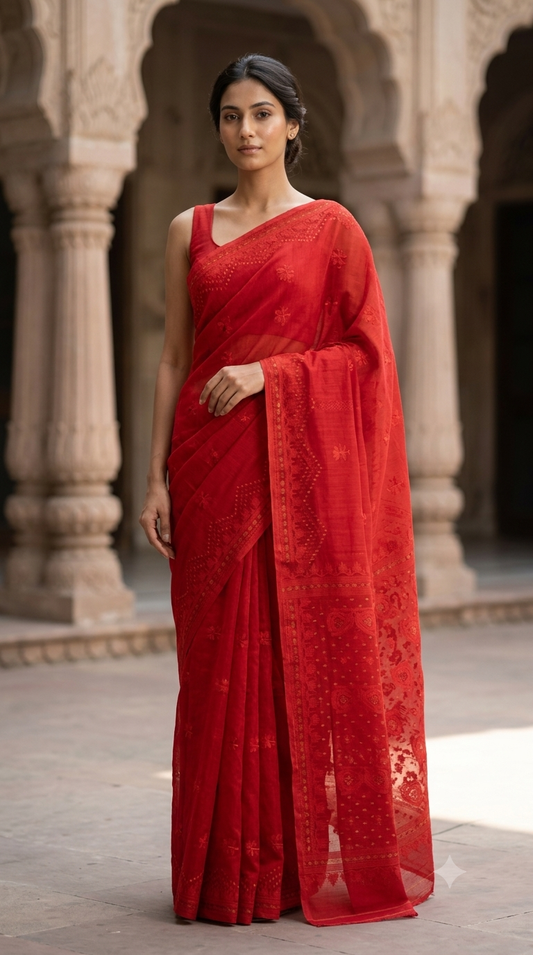Bengal Cotton Jamdani Saree