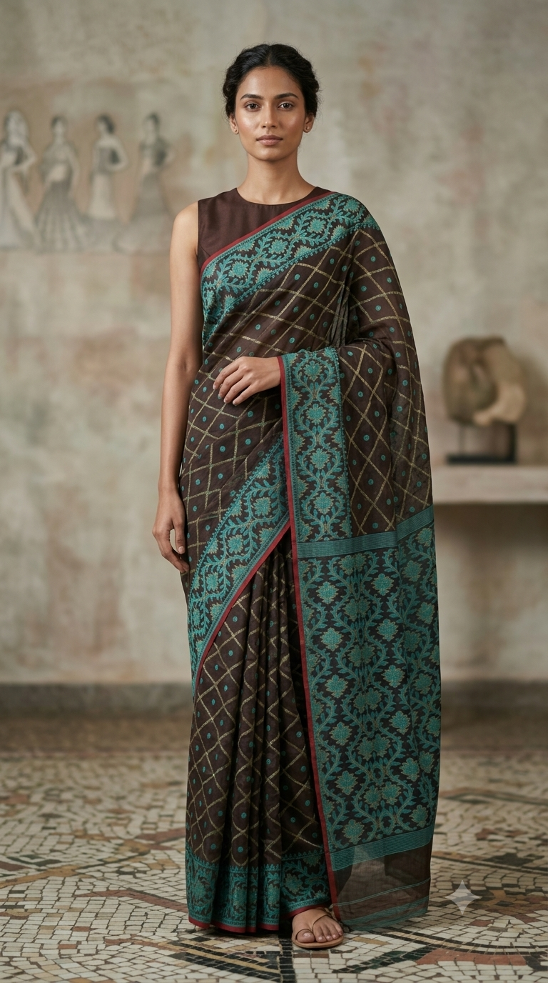 Bengal Cotton Jamdani Saree