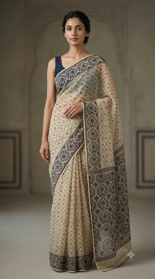 Bengal Cotton Jamdani Saree