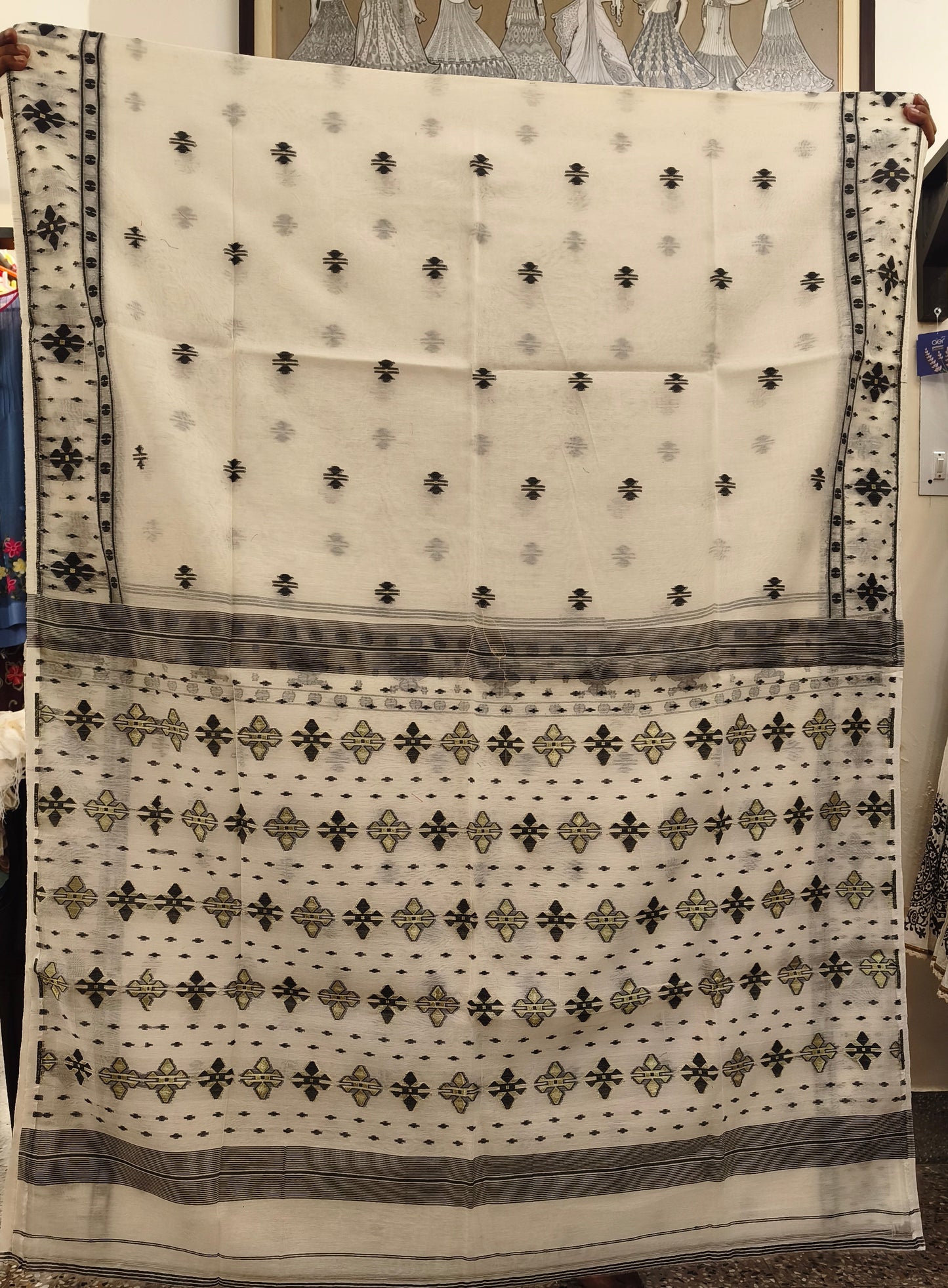 Bengal Cotton Jamdani Saree
