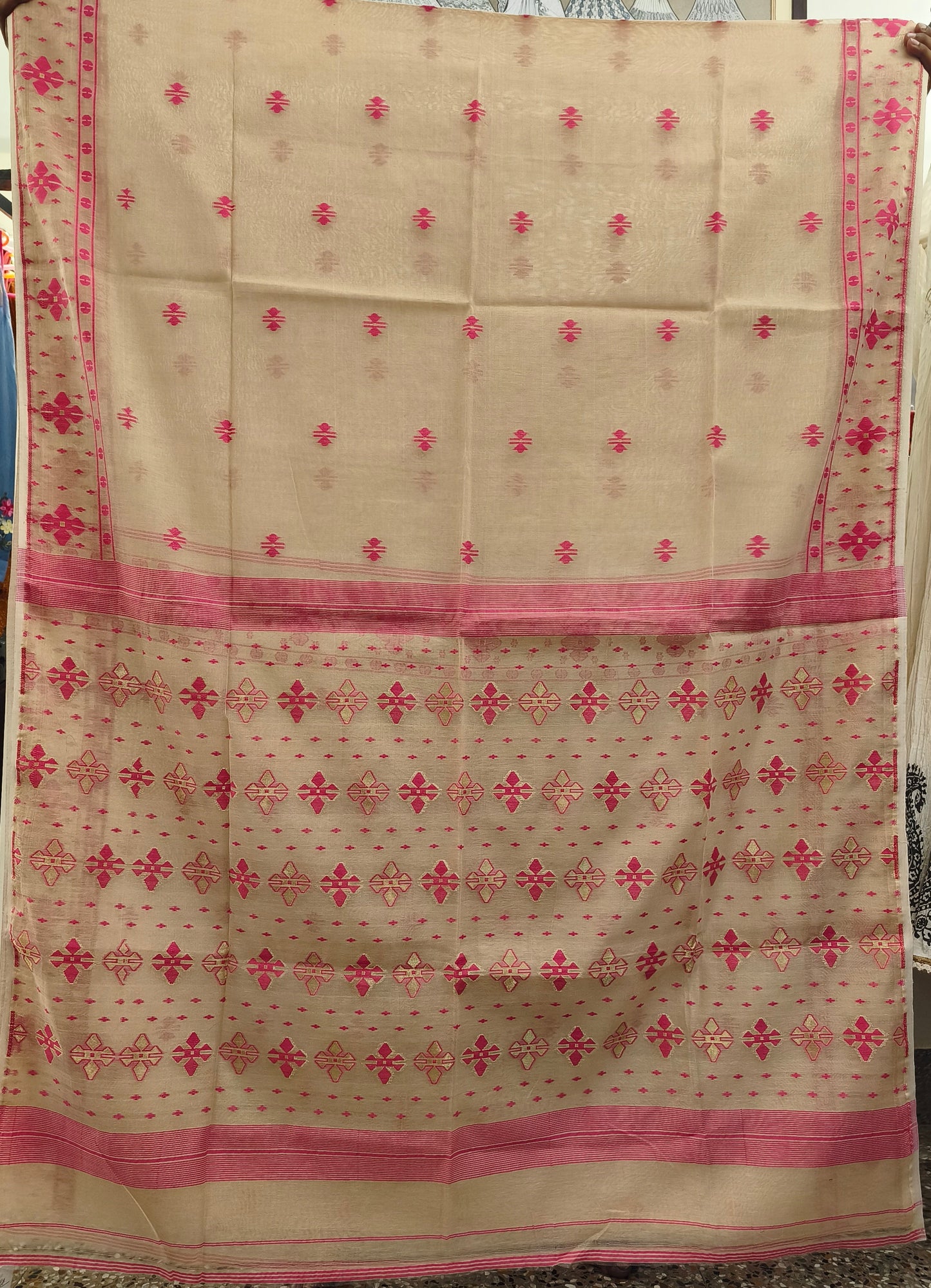 Bengal Cotton Jamdani Saree