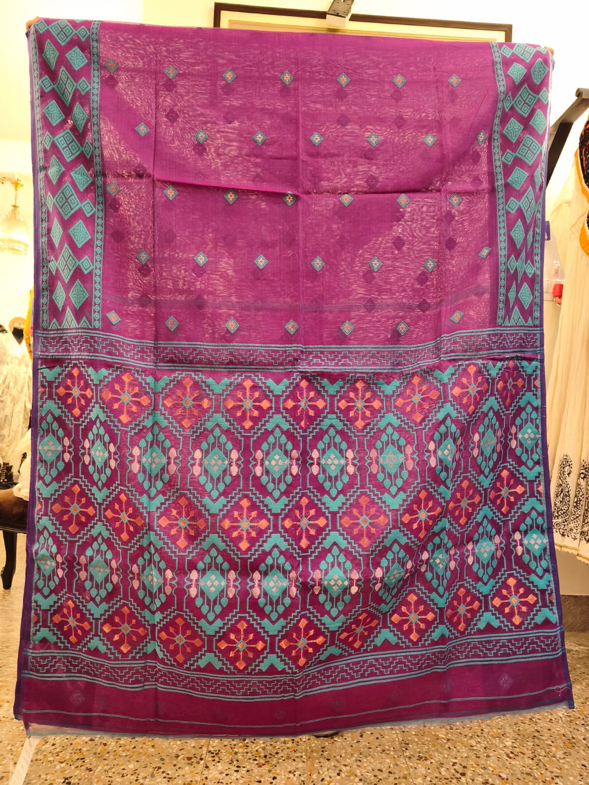 Bengal Cotton Jamdani Saree