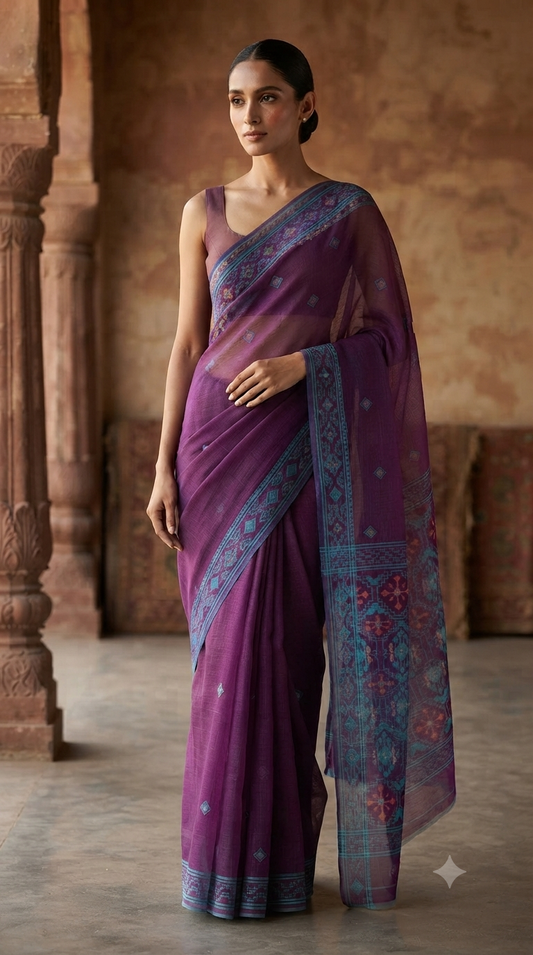 Bengal Cotton Jamdani Saree