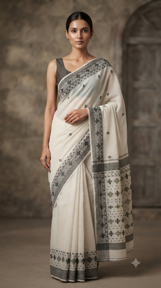 Bengal Cotton Jamdani Saree