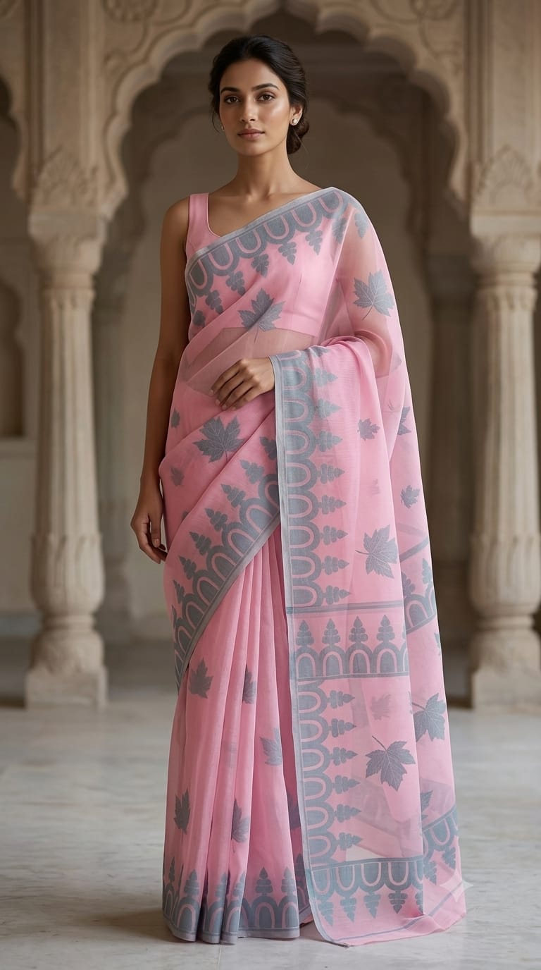 Bengal Cotton Jamdani Saree