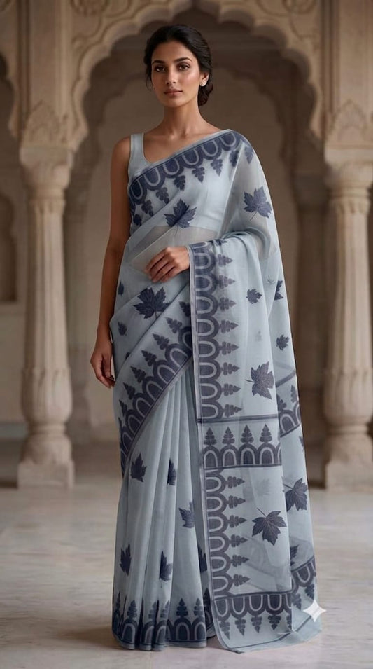 Bengal Cotton Jamdani Saree