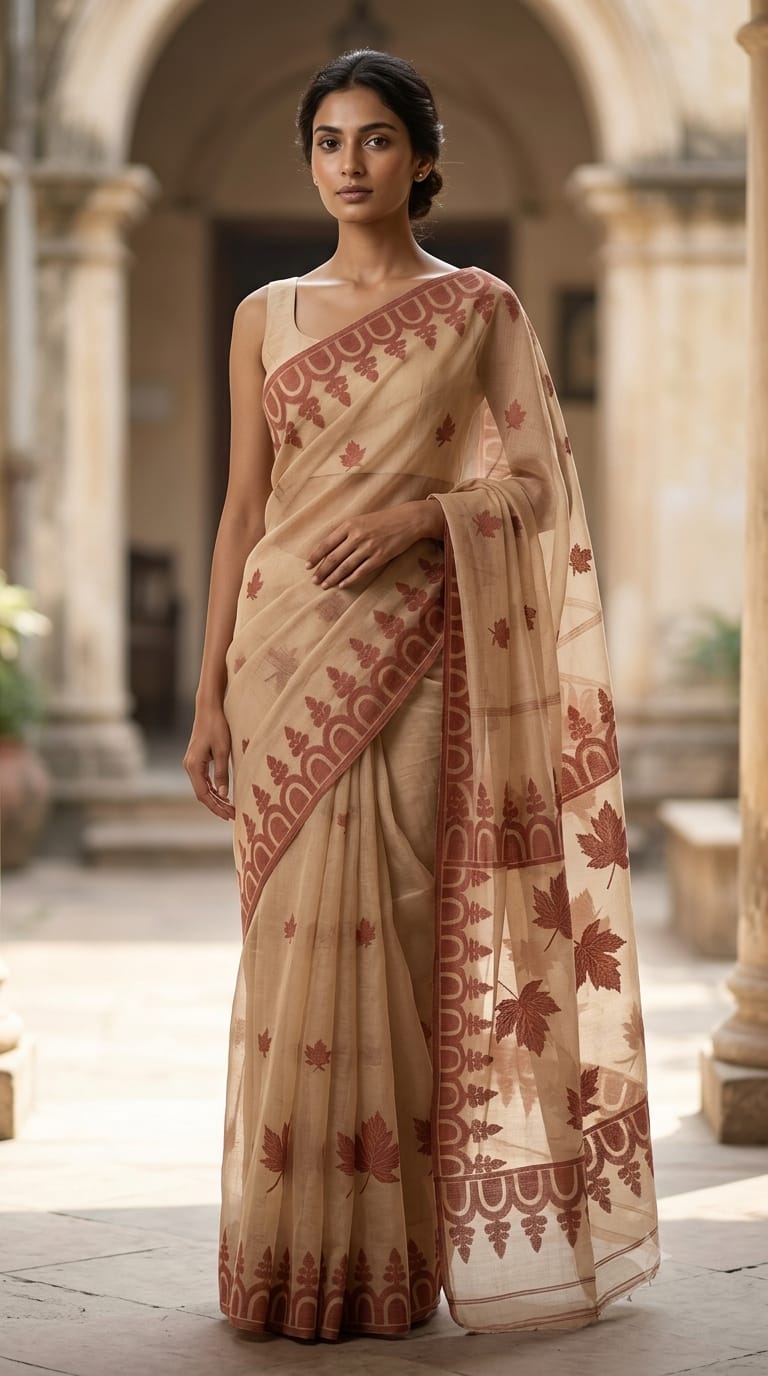 Bengal Cotton Jamdani Saree