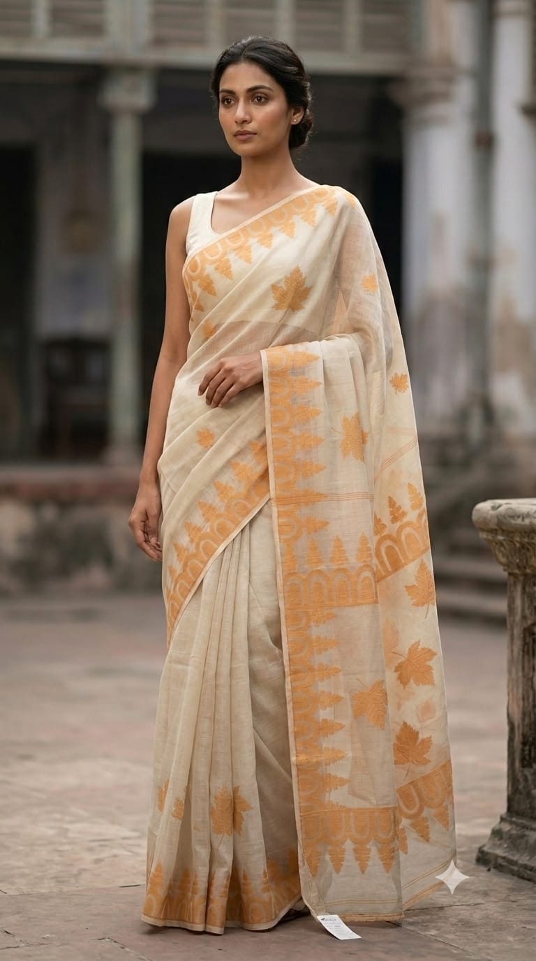 Bengal Cotton Jamdani Saree