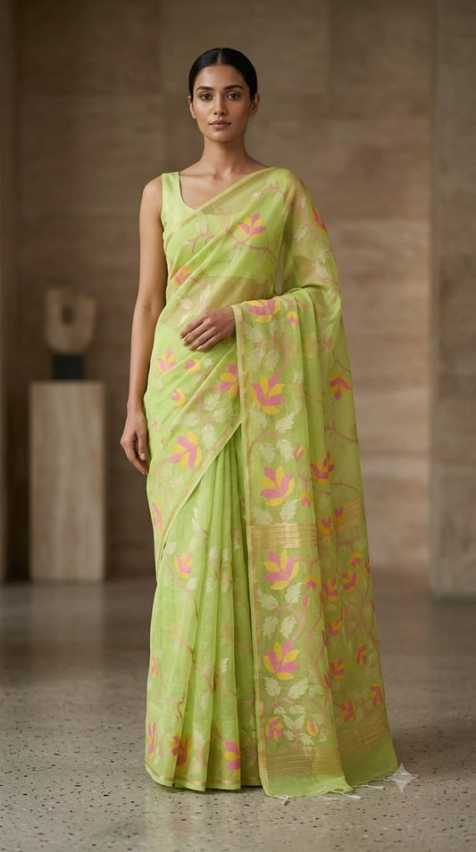 Bengal Cotton Jamdani Saree