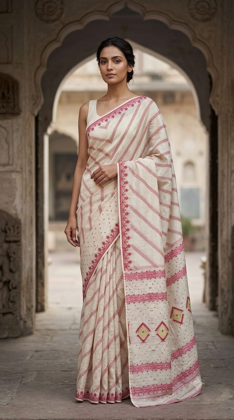 Bengal Cotton Jamdani Saree