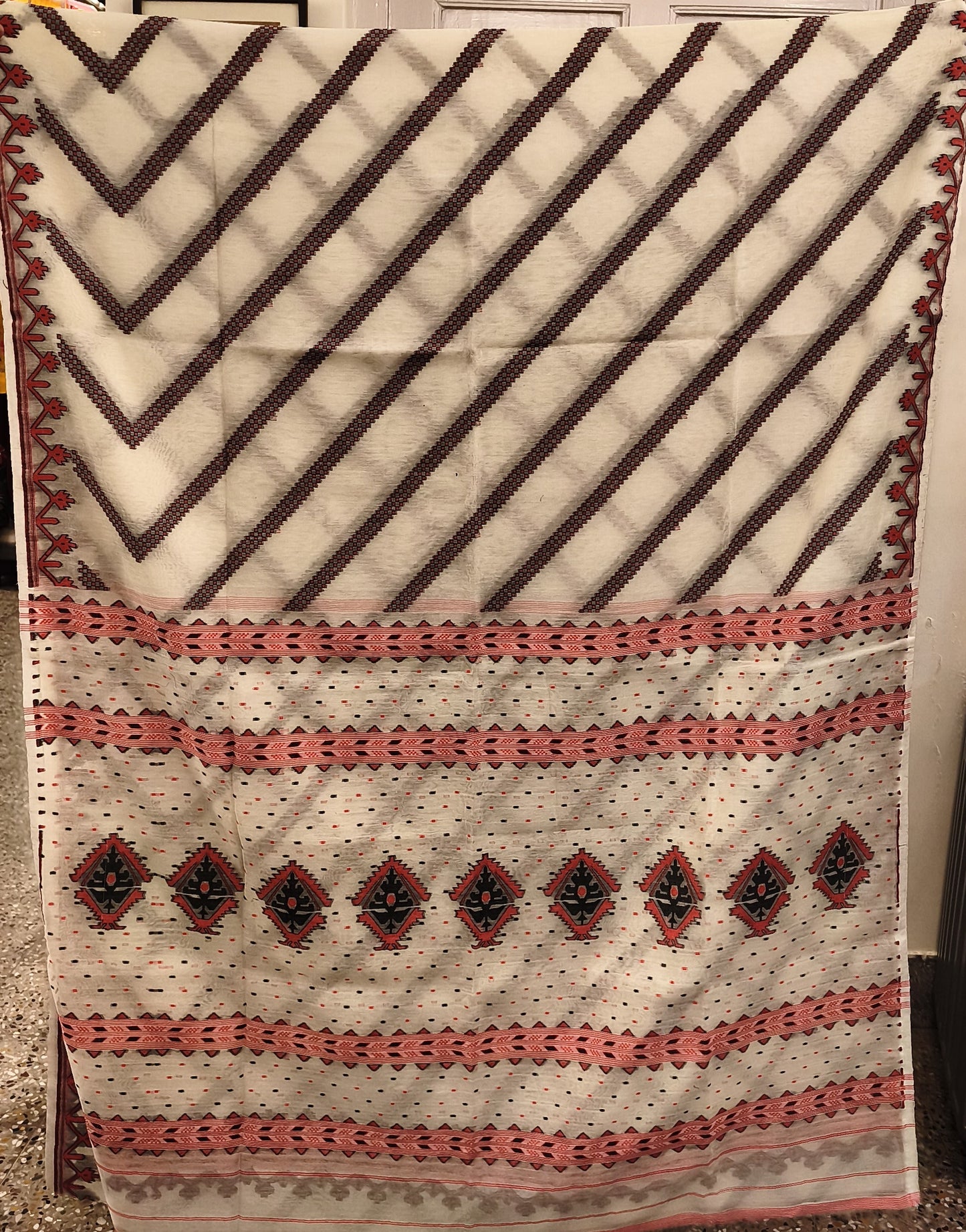 Bengal Cotton Jamdani Saree