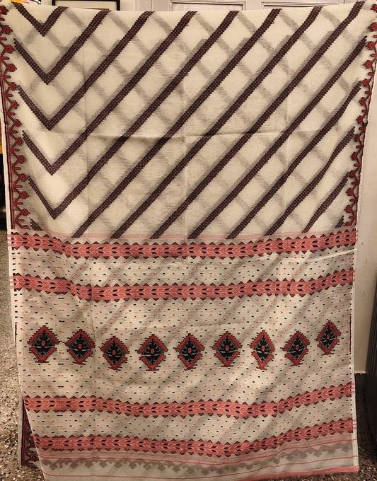 Bengal Cotton Jamdani Saree