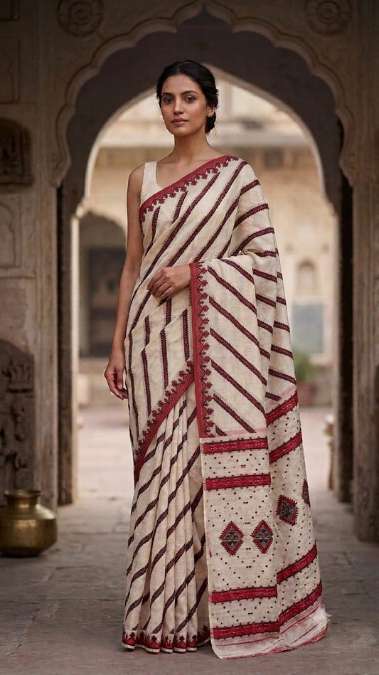 Bengal Cotton Jamdani Saree