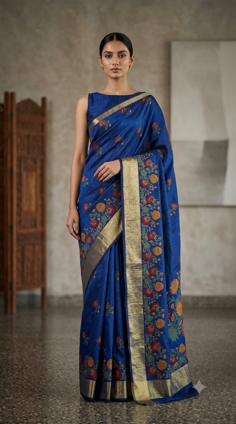 Slub Cotton Saree