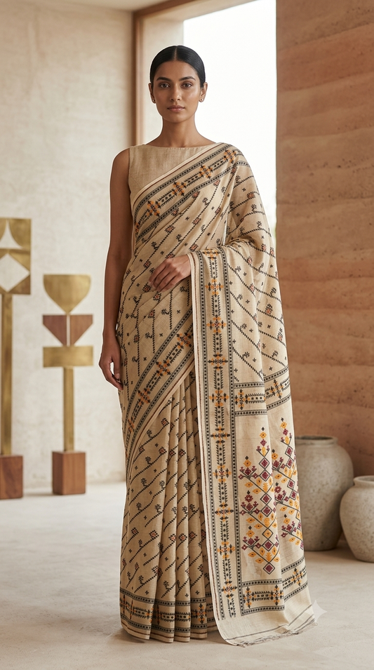 Bengal Cotton Jamdani Saree