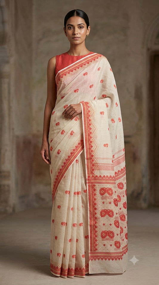 Bengal Cotton Jamdani Saree