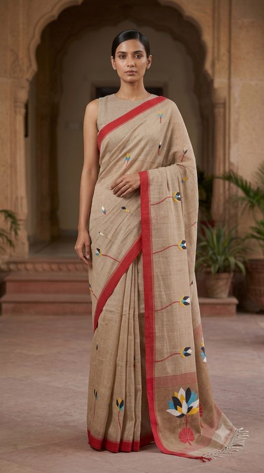 Muslin Jamdani Saree