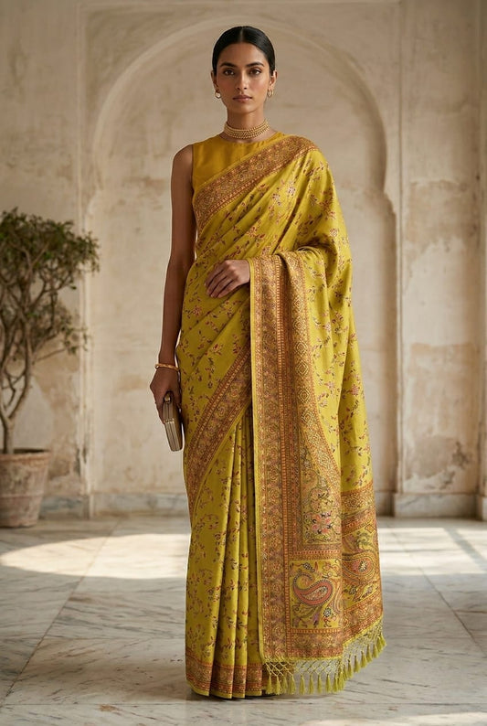 Handwoven Kani Silk Saree