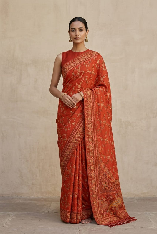 Handwoven Kani Silk Saree