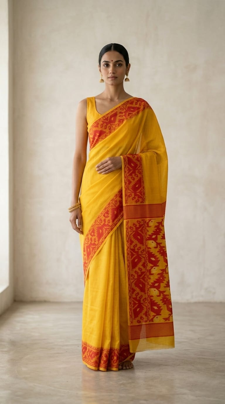 Cotton Jamdani Saree