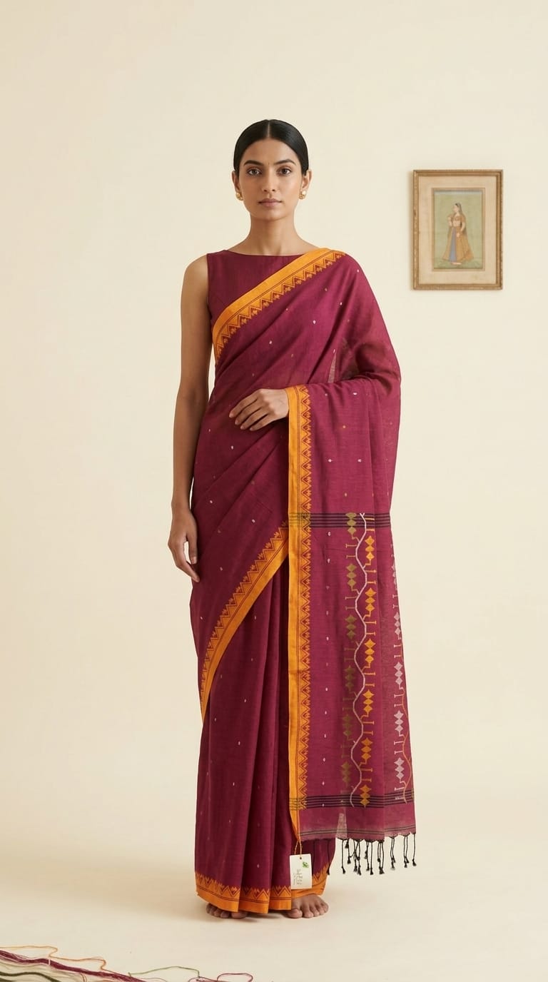 Pure Handloom Cotton Saree