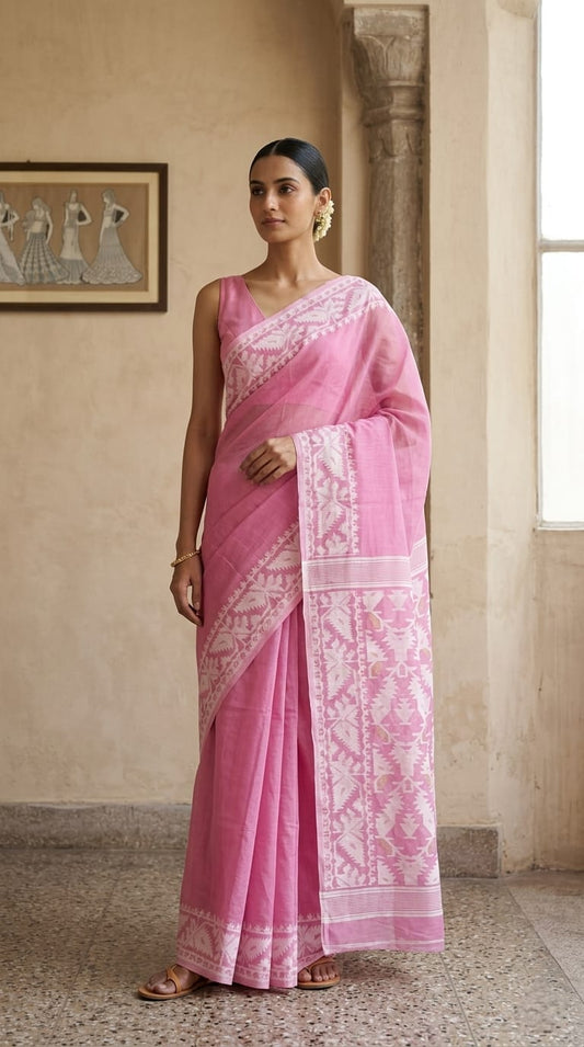 Cotton Jamdani Saree