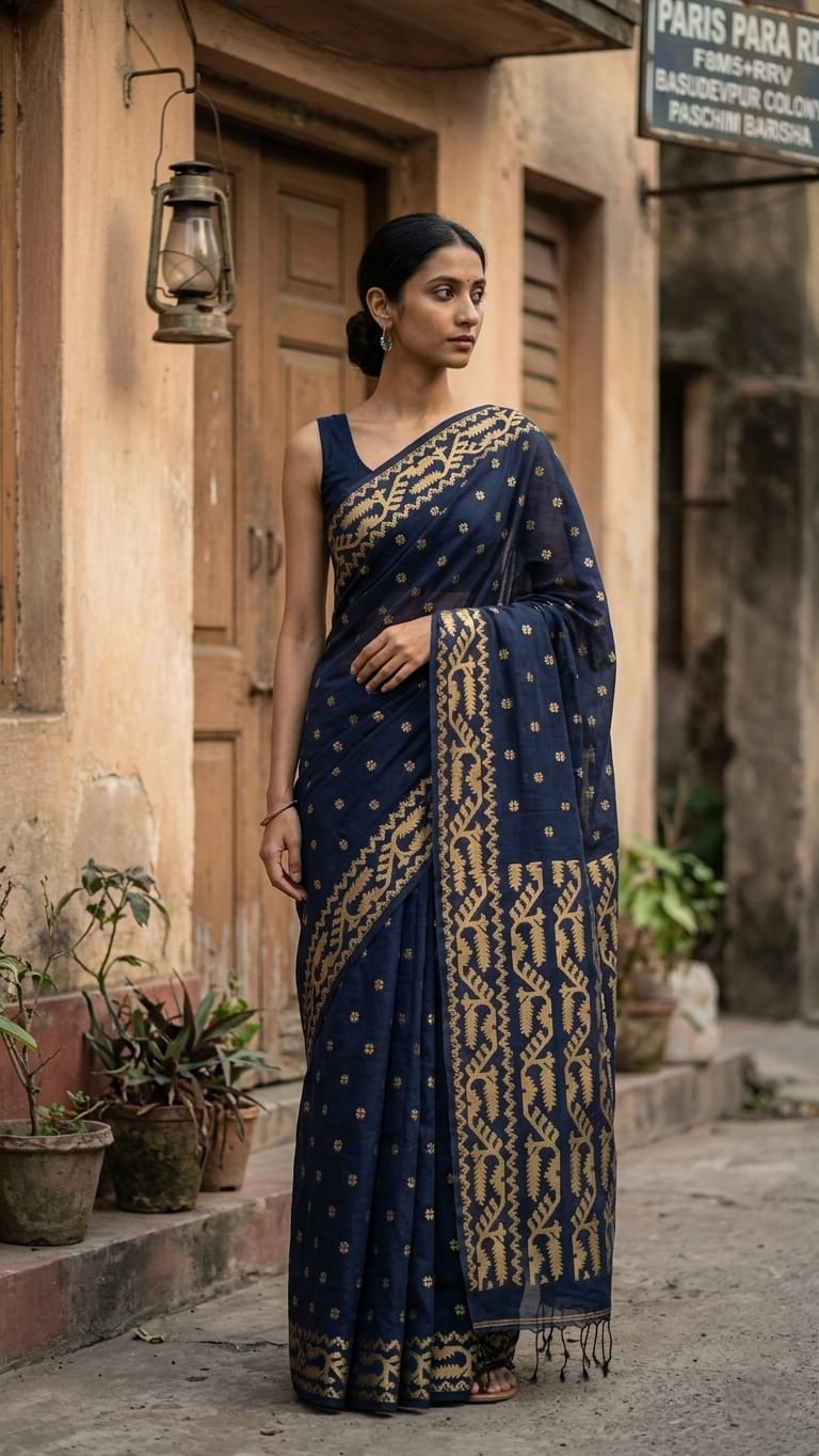 Cotton Jamdani Saree