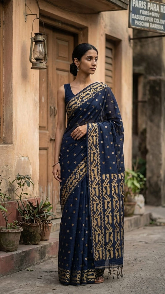 Cotton Jamdani Saree