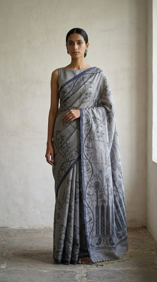 Cotton Jamdani Saree