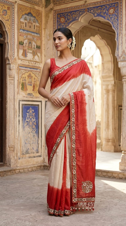 Pure Tussar Saree