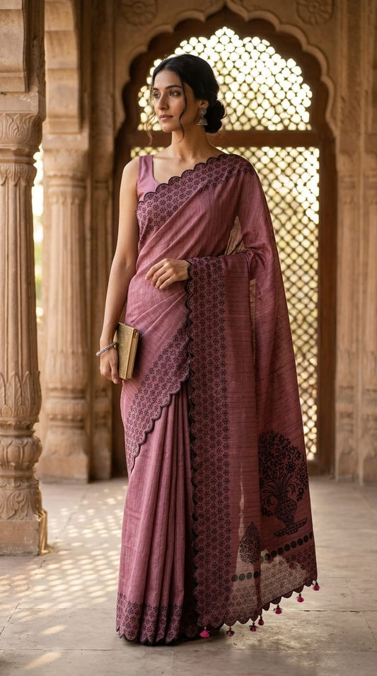 Designer Handloom Cotton Saree